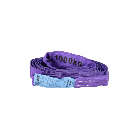 SHZ Round Sling 2m, max. Load 1000KG nach EN 1492-2 SF7 violett